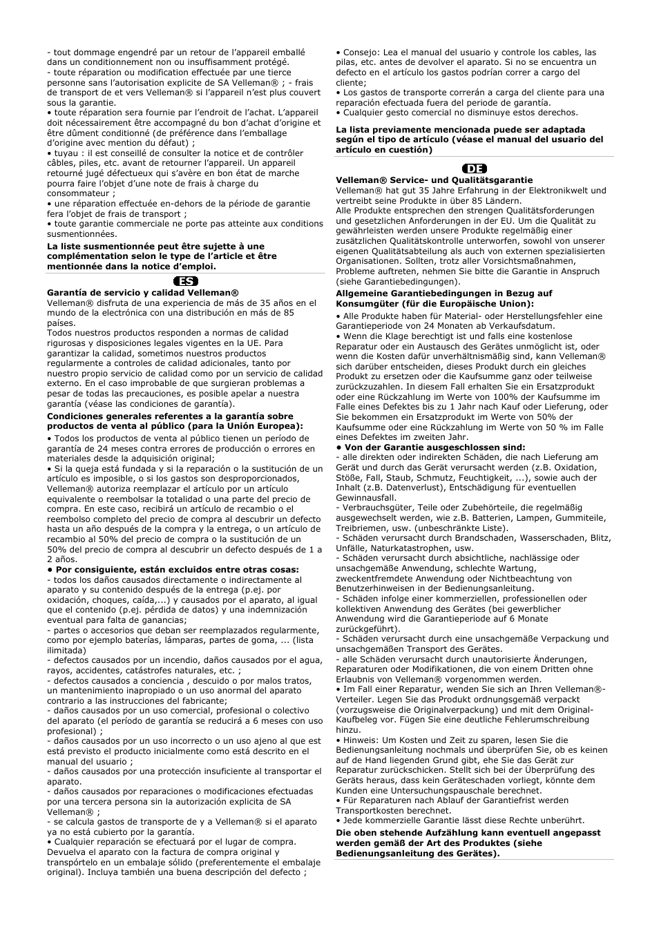Velleman VTSSC30N User Manual | Page 16 / 16