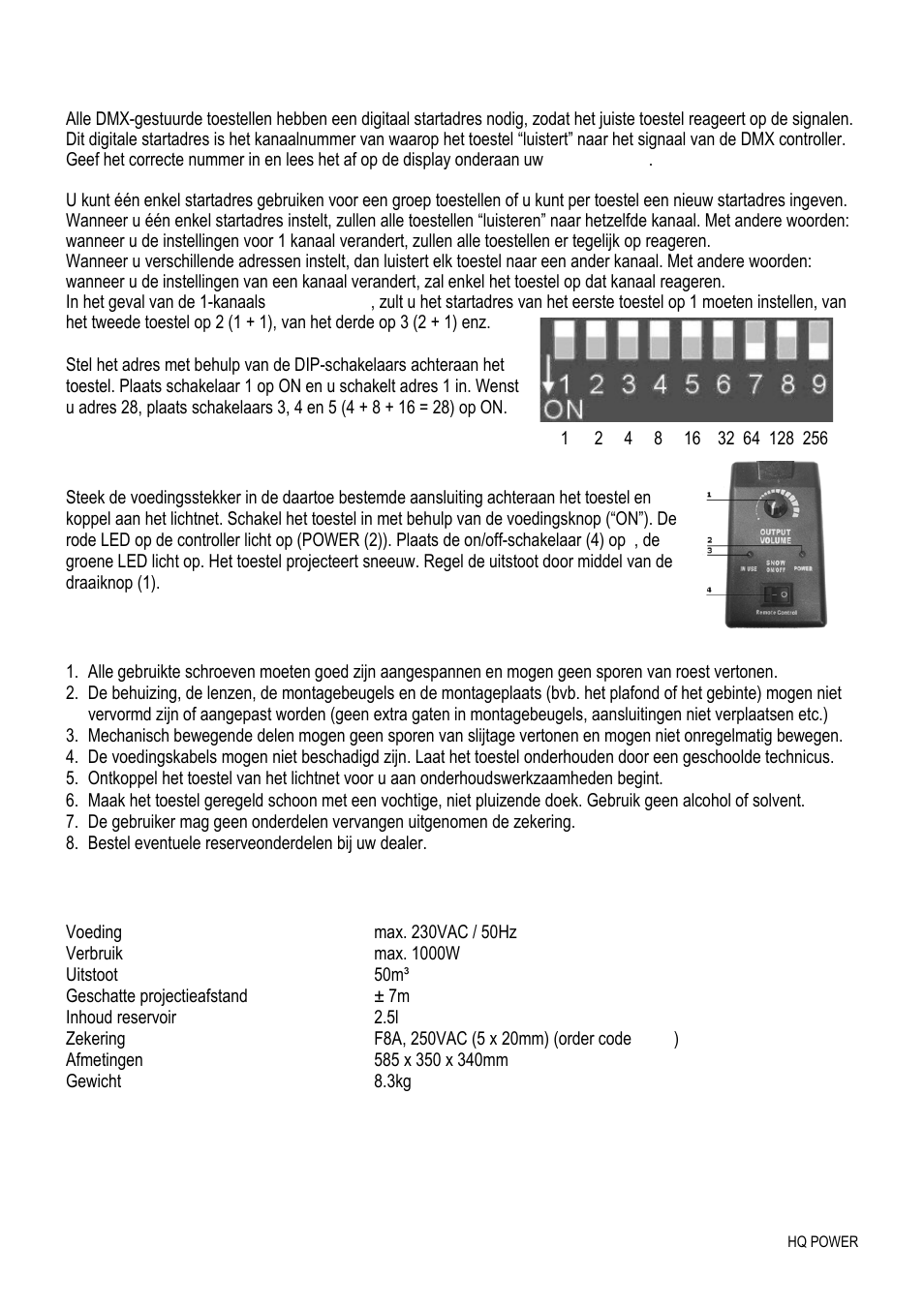 Velleman VDP1000SWN User Manual | Page 7 / 16