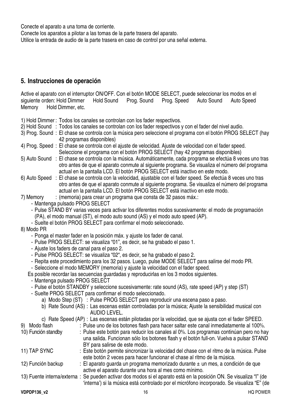 Velleman VDPDP136 User Manual | Page 16 / 23