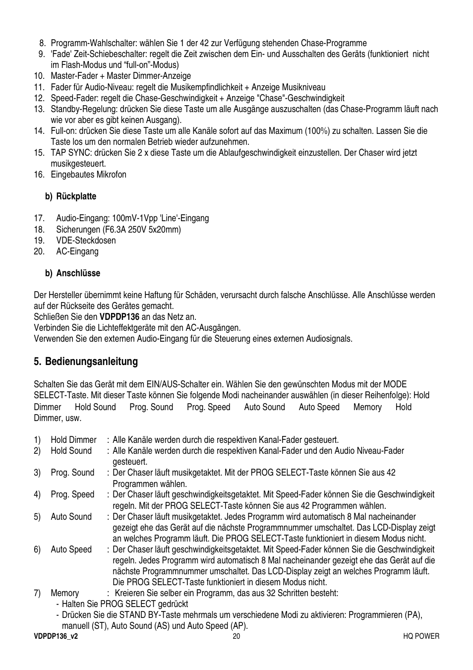 Velleman VDPDP136 User Manual | Page 20 / 23