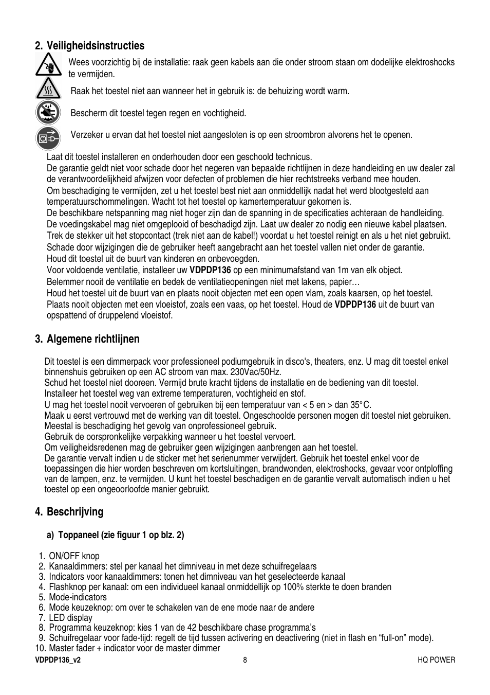 Velleman VDPDP136 User Manual | Page 8 / 23