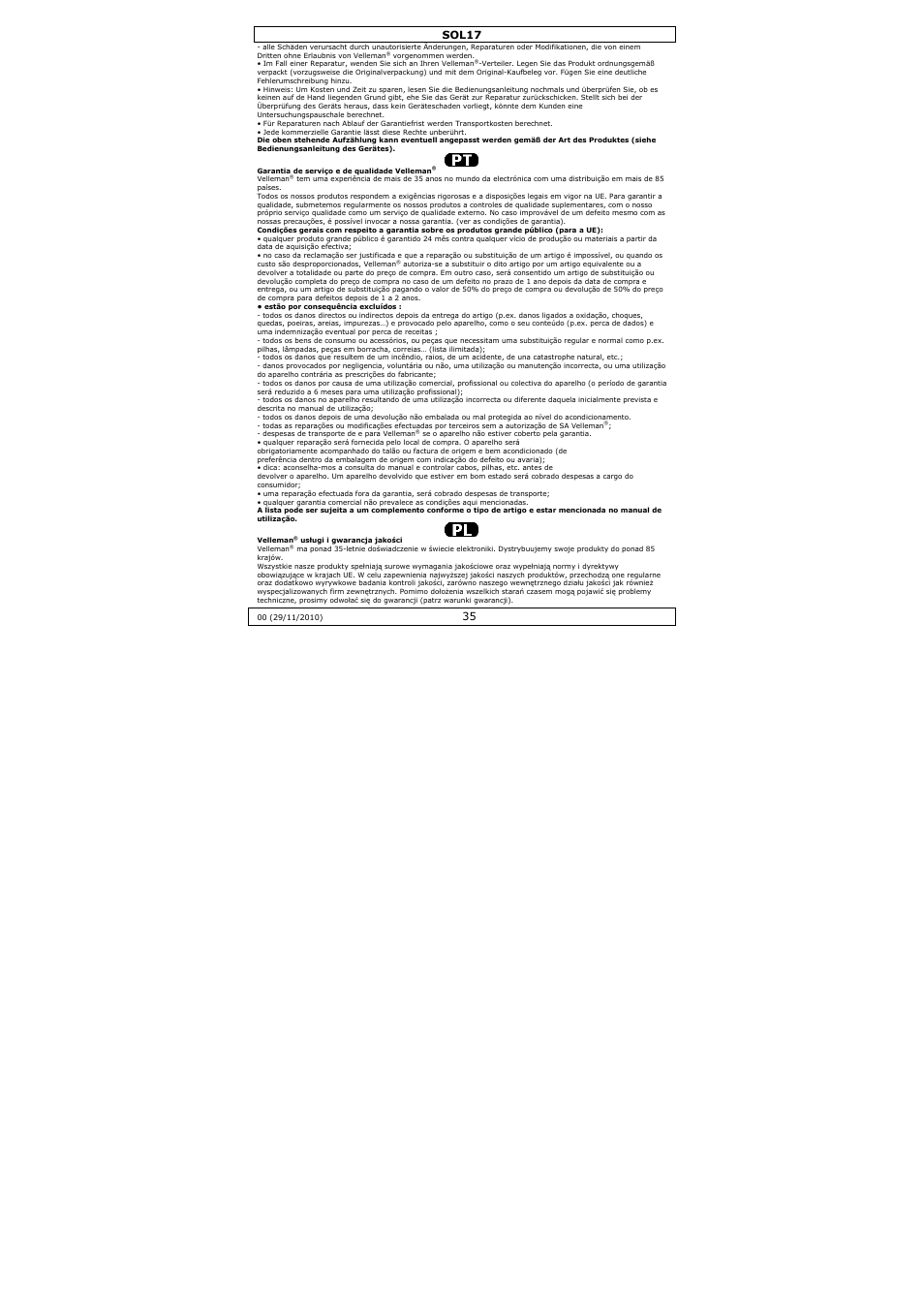 Sol17 | Velleman SOL17 User Manual | Page 35 / 36