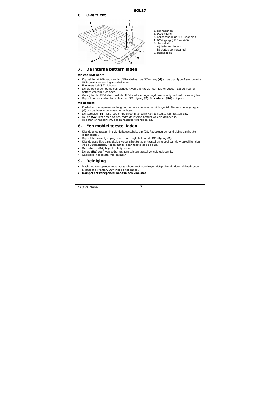 Velleman SOL17 User Manual | Page 7 / 36