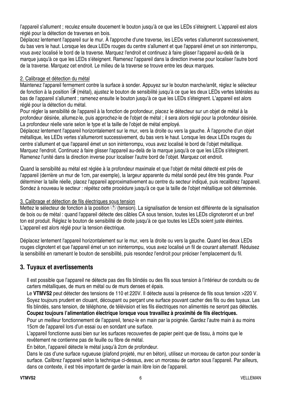 Velleman VTMVS2 User Manual | Page 6 / 11