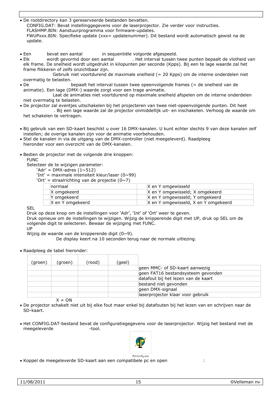 Velleman VDP2301RGVLD10 User Manual | Page 15 / 45