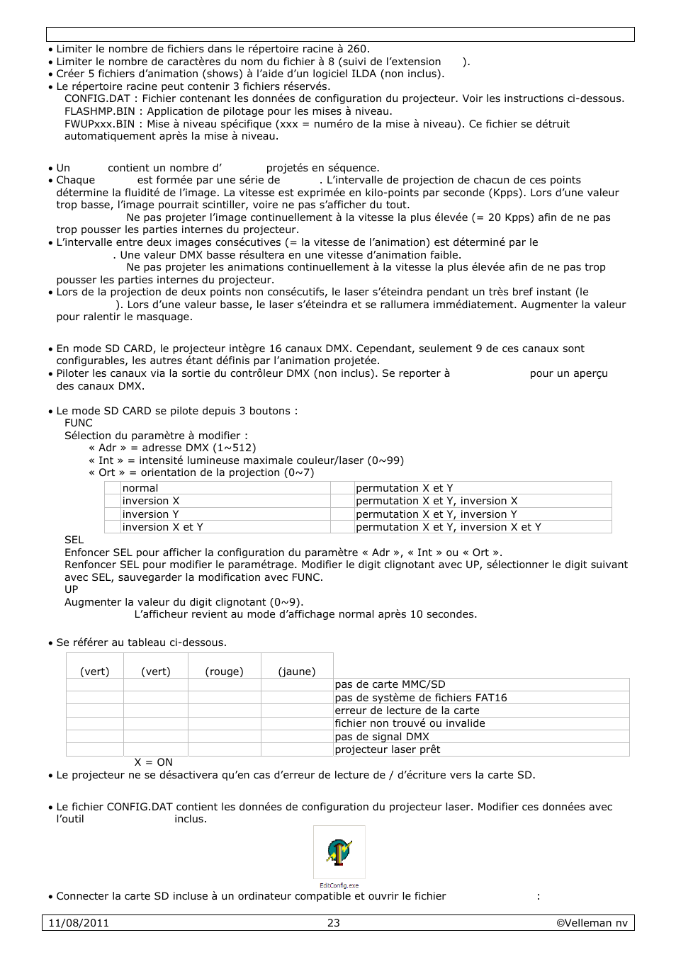 Velleman VDP2301RGVLD10 User Manual | Page 23 / 45