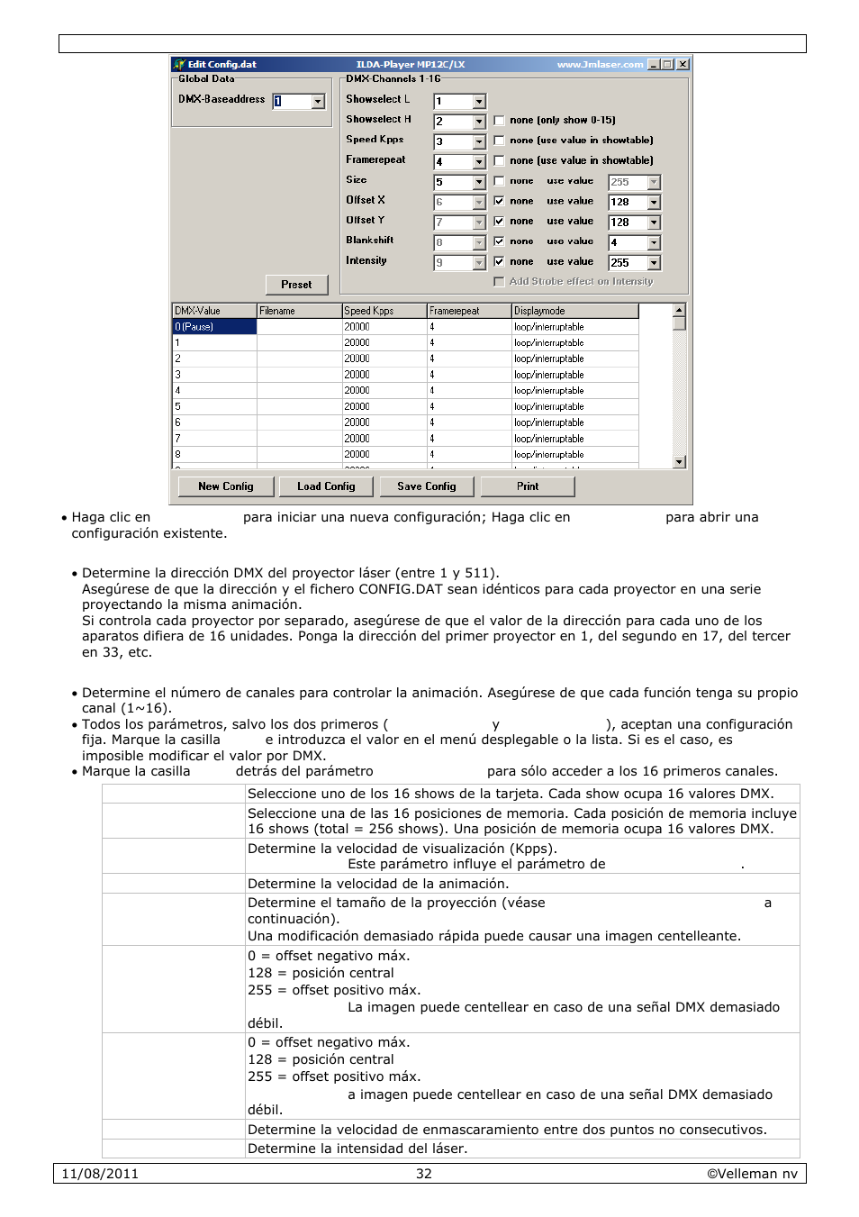 Velleman VDP2301RGVLD10 User Manual | Page 32 / 45