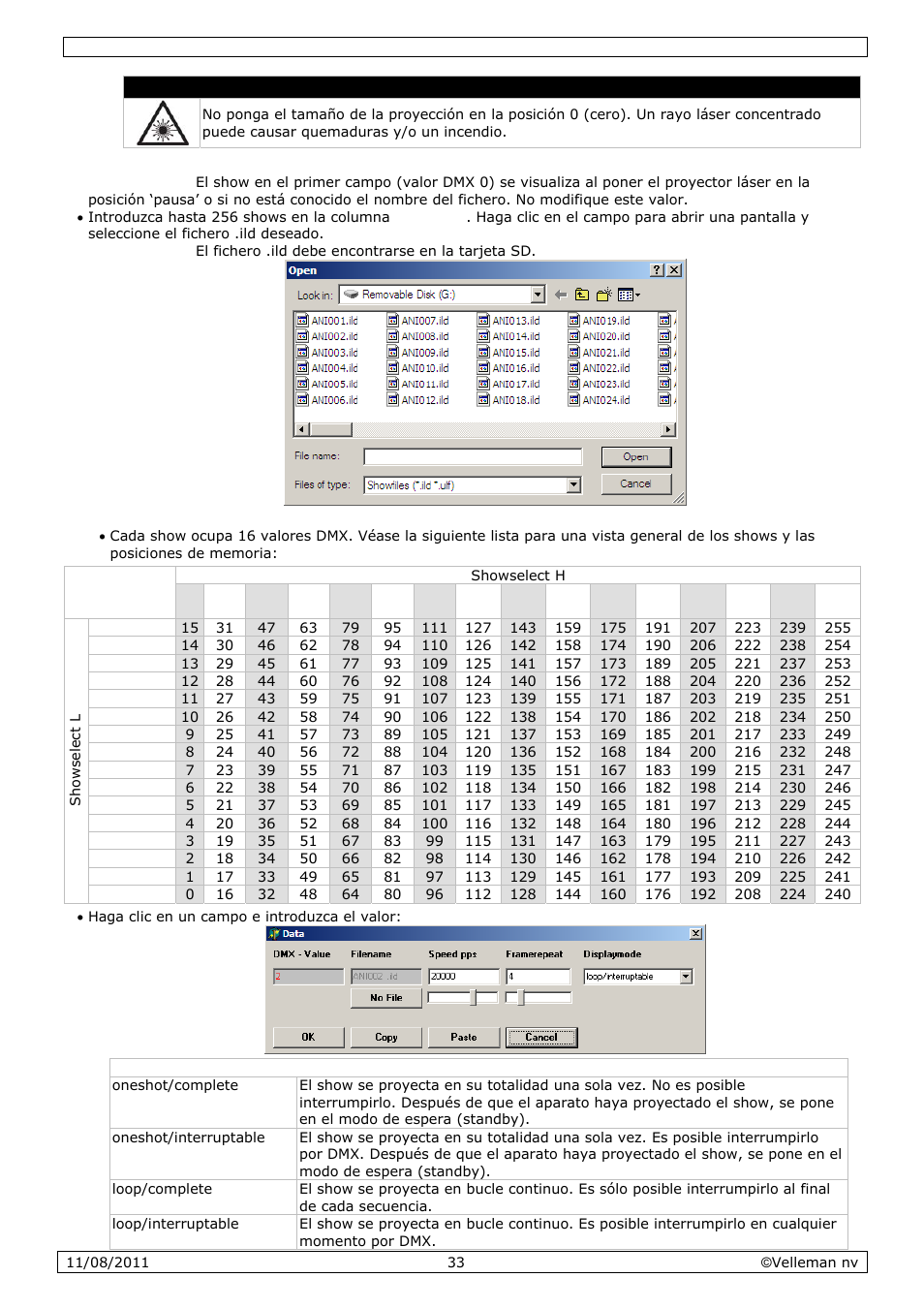 Velleman VDP2301RGVLD10 User Manual | Page 33 / 45