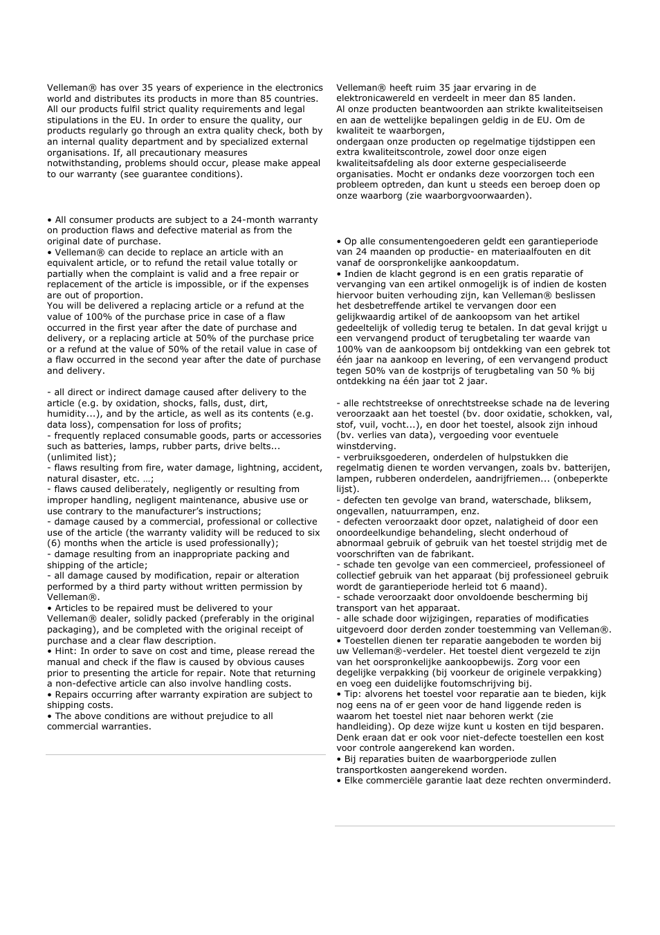 Velleman VDP2301RGVLD10 User Manual | Page 43 / 45