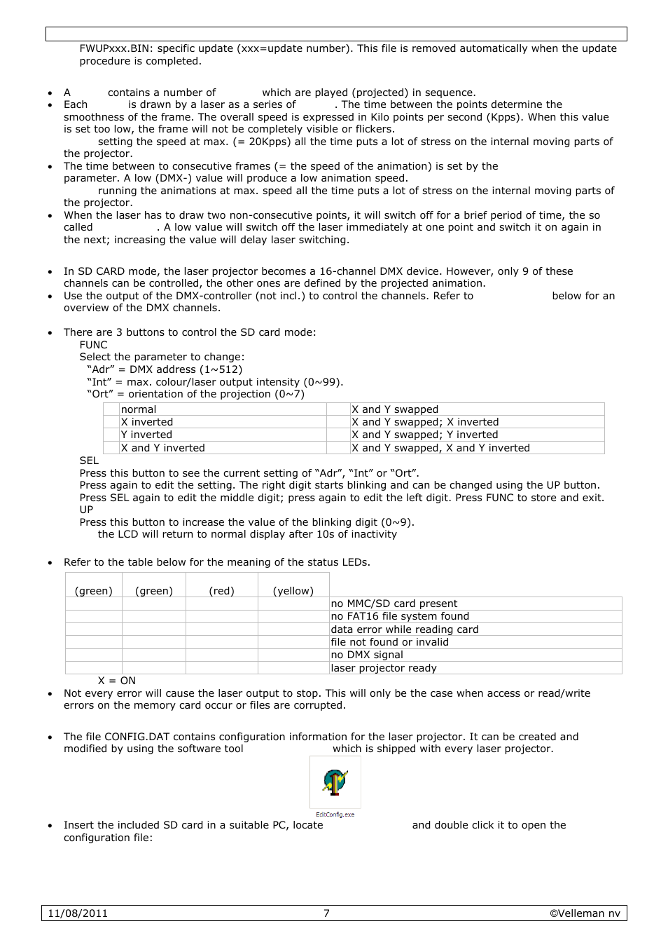 Velleman VDP2301RGVLD10 User Manual | Page 7 / 45