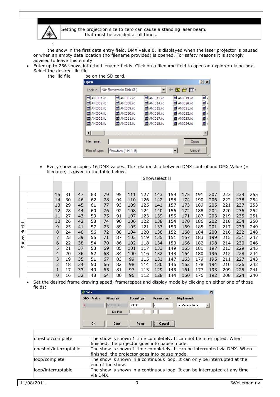 Velleman VDP2301RGVLD10 User Manual | Page 9 / 45