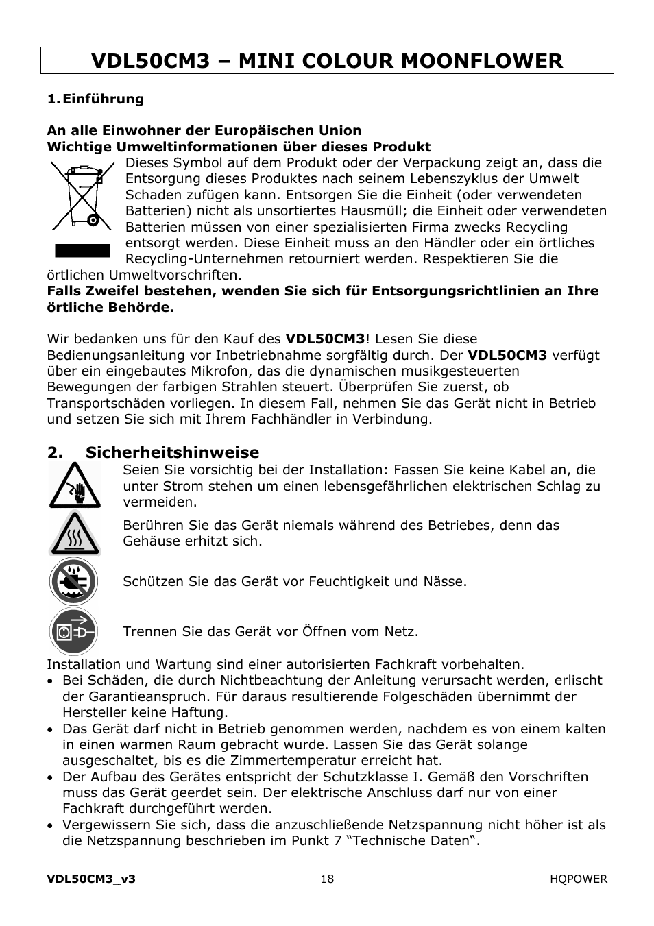 Dl50c, Mini, Colo | Our m, Moonf, Flow | Velleman VDL50CM3 User Manual | Page 18 / 22