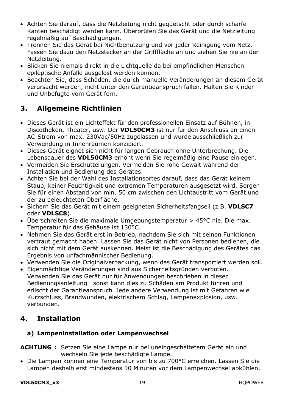 Velleman VDL50CM3 User Manual | Page 19 / 22