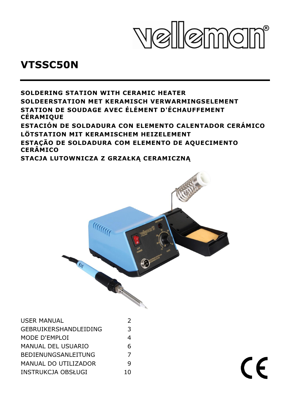 Velleman VTSSC50N User Manual | 13 pages