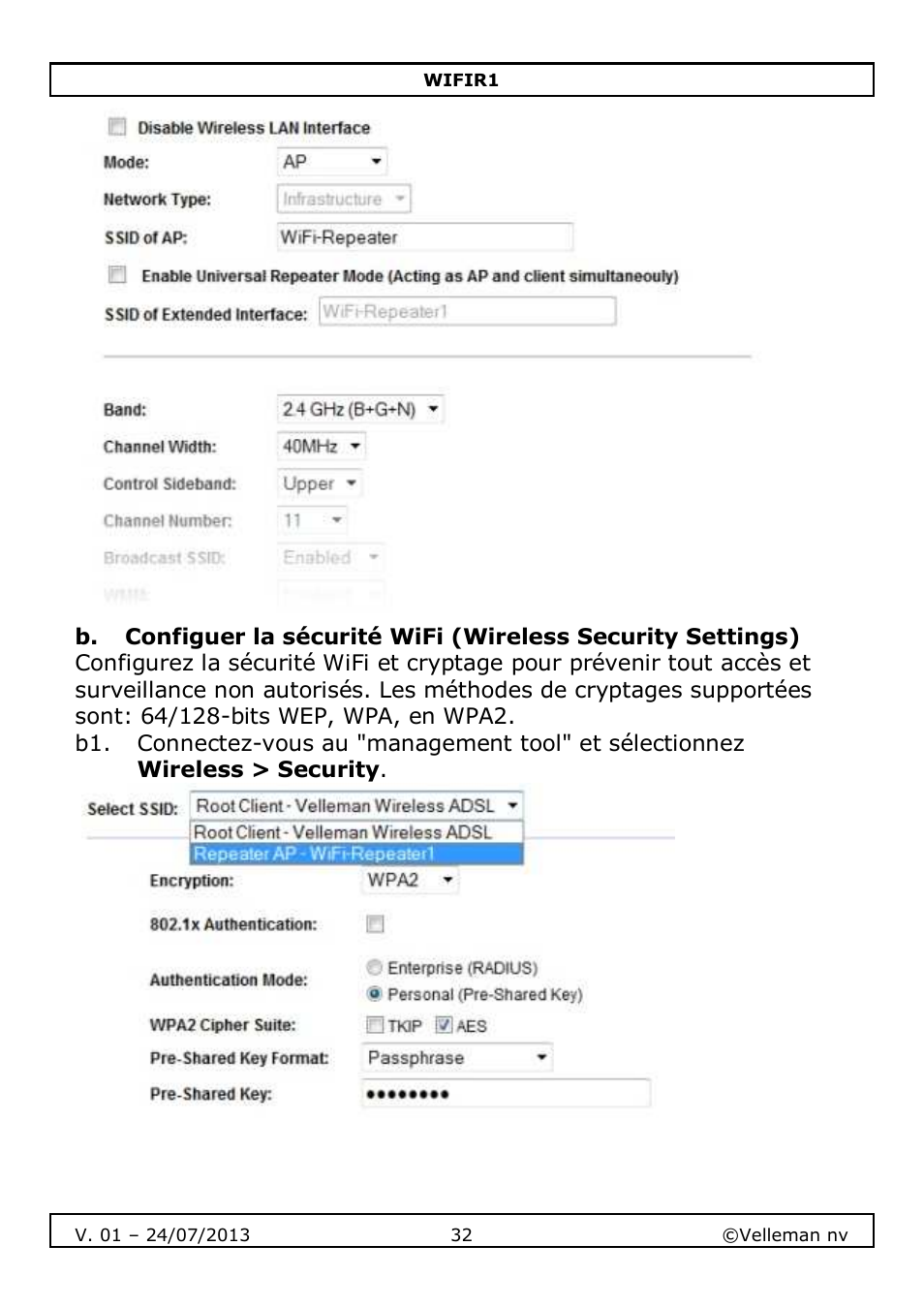 Velleman WIFIR1 User Manual | Page 32 / 55