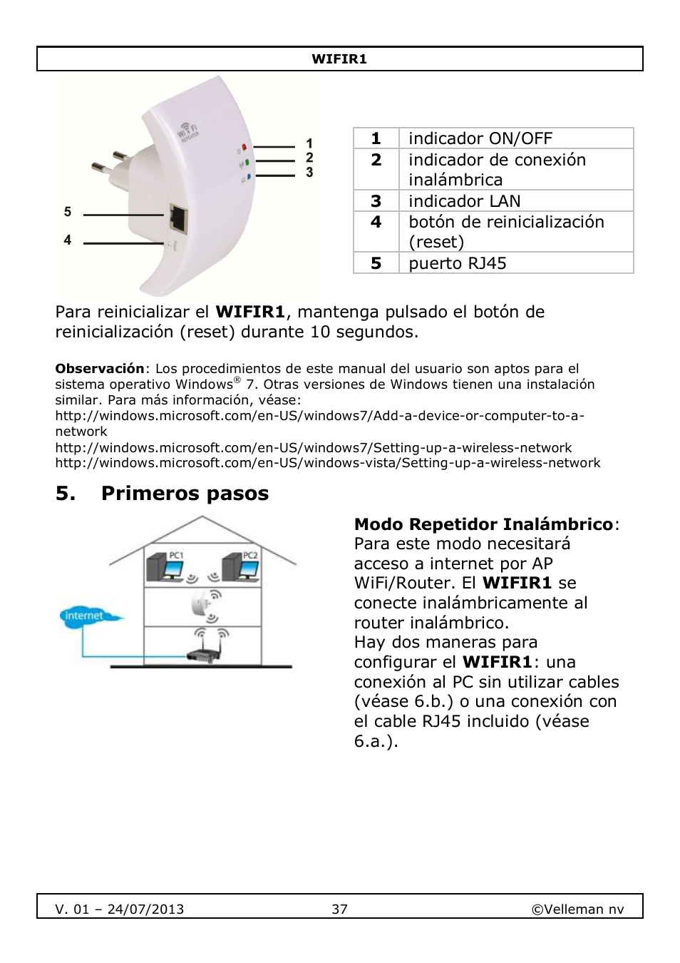 Velleman WIFIR1 User Manual | Page 37 / 55