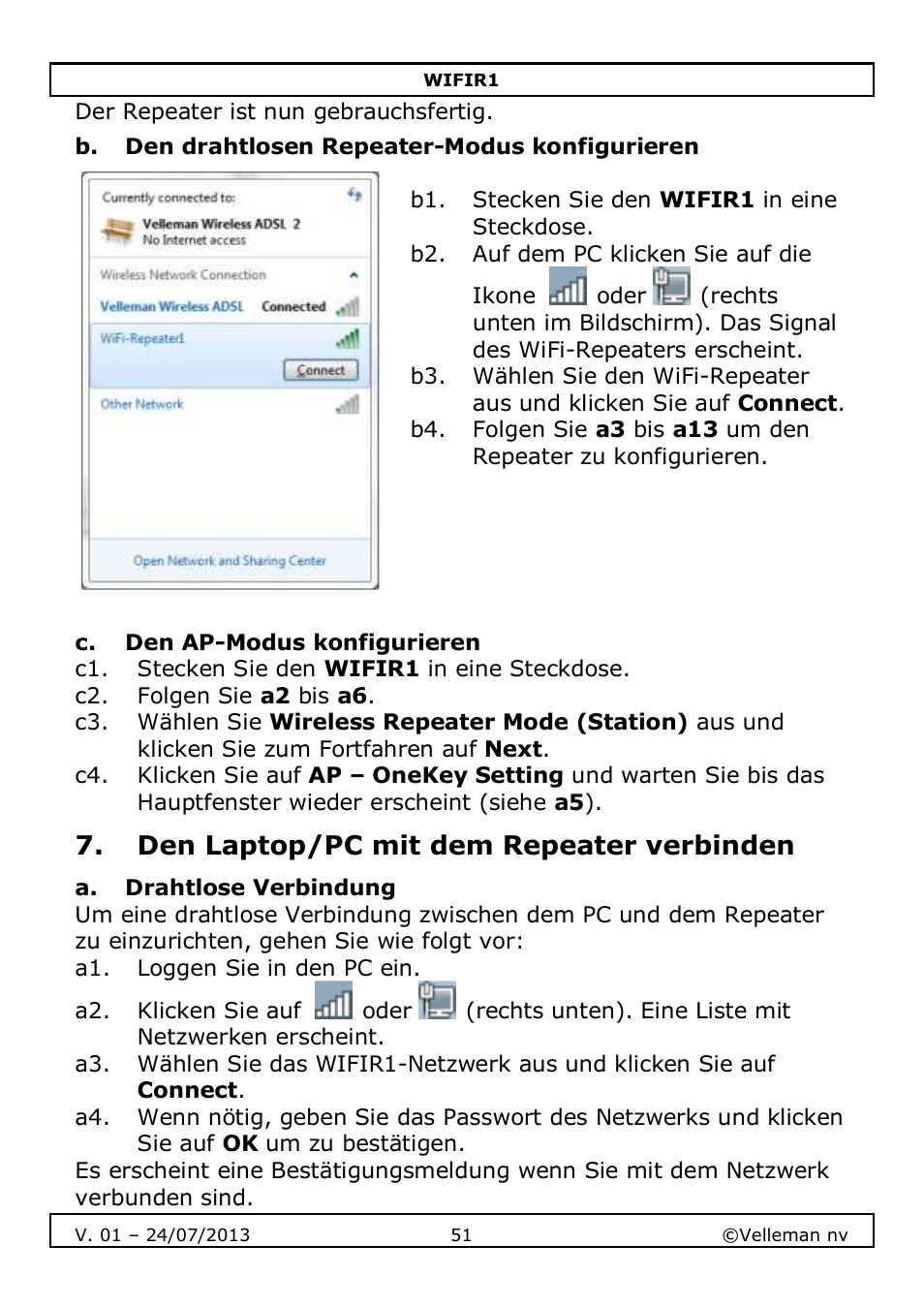 Velleman WIFIR1 User Manual | Page 51 / 55