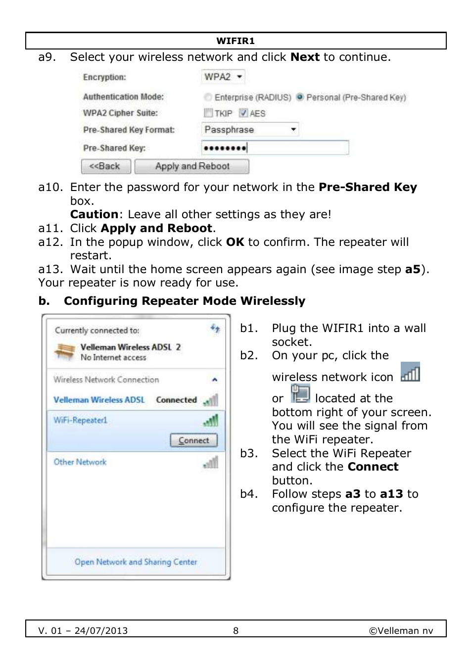 Velleman WIFIR1 User Manual | Page 8 / 55