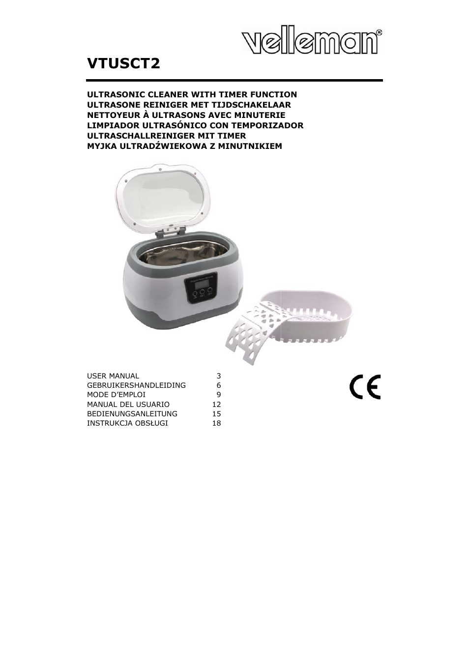 Velleman VTUSCT2 User Manual | 23 pages