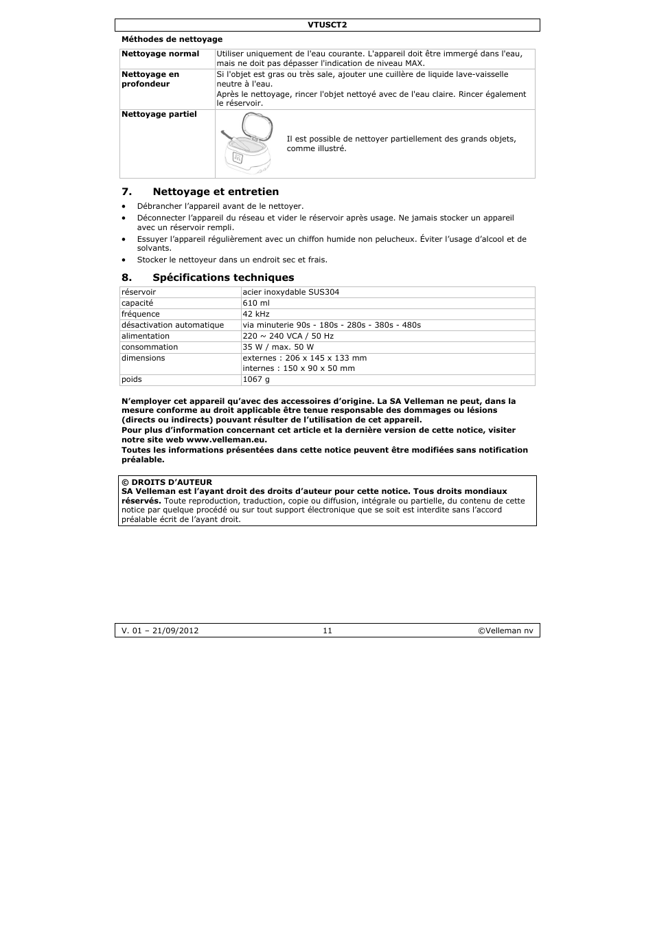 Velleman VTUSCT2 User Manual | Page 11 / 23