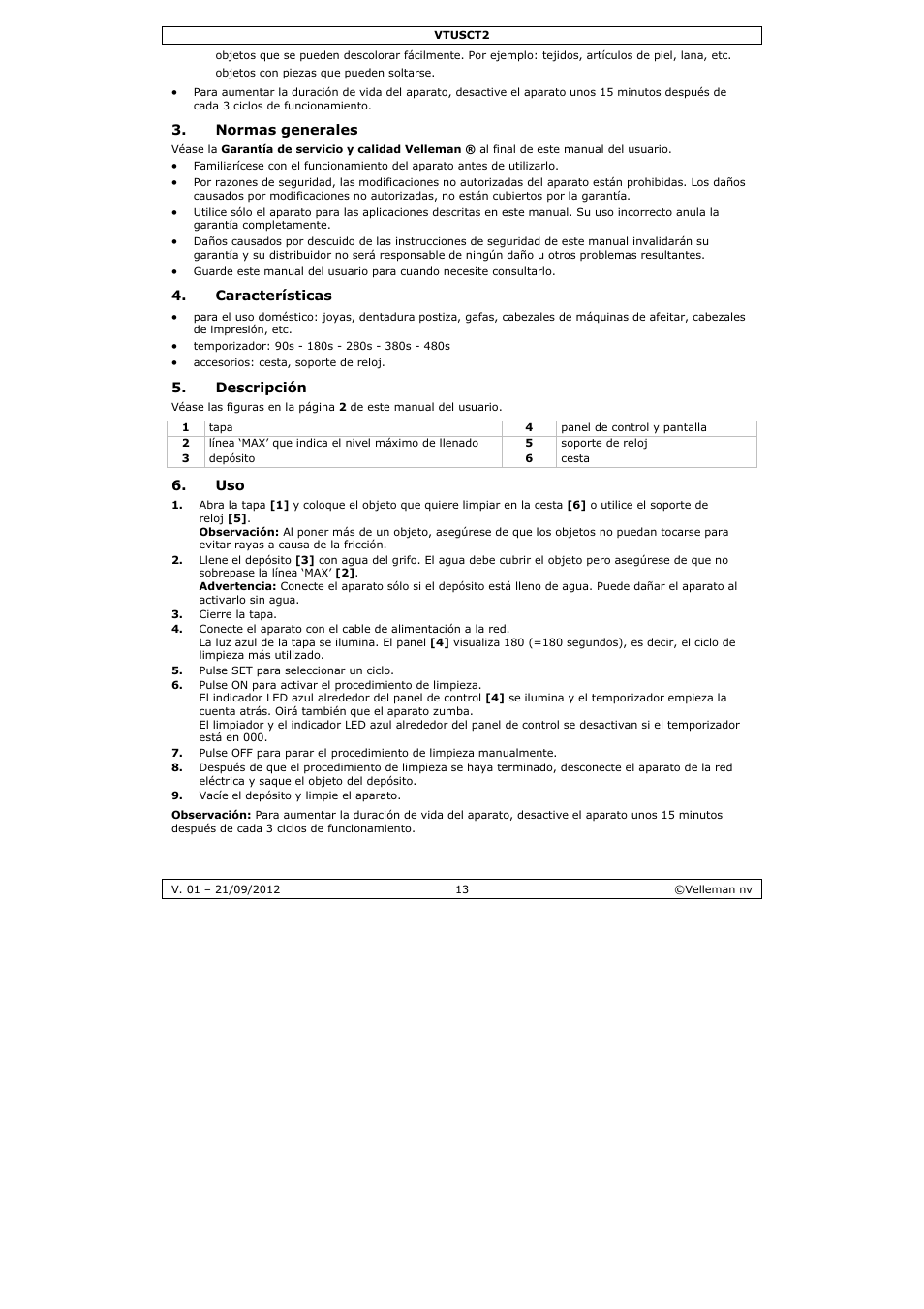 Velleman VTUSCT2 User Manual | Page 13 / 23