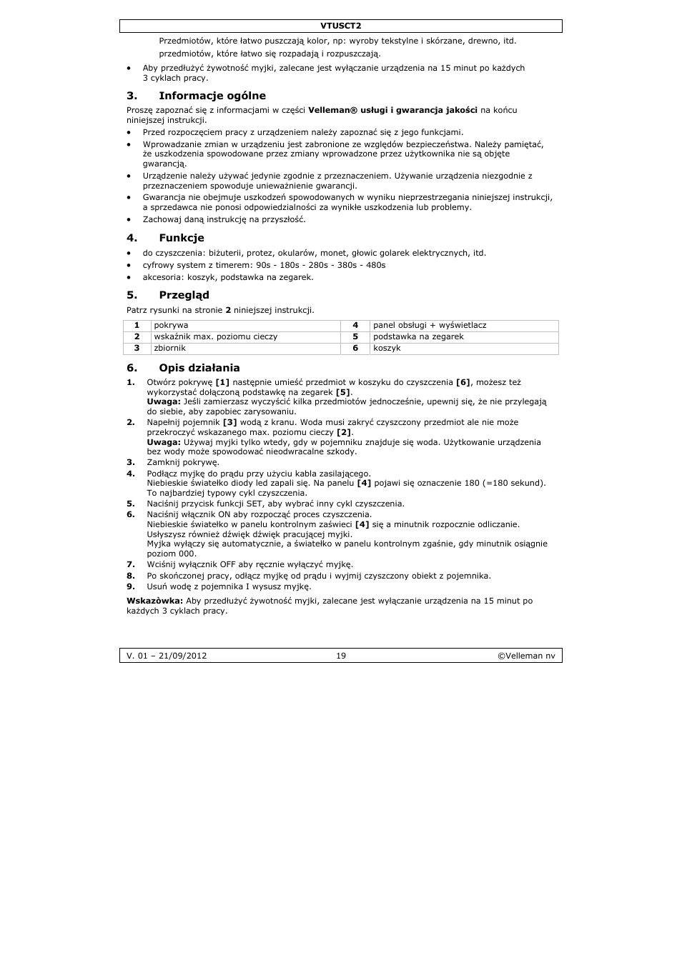 Velleman VTUSCT2 User Manual | Page 19 / 23