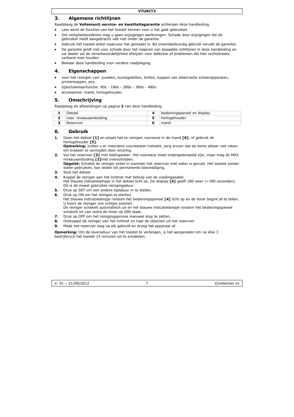 Velleman VTUSCT2 User Manual | Page 7 / 23