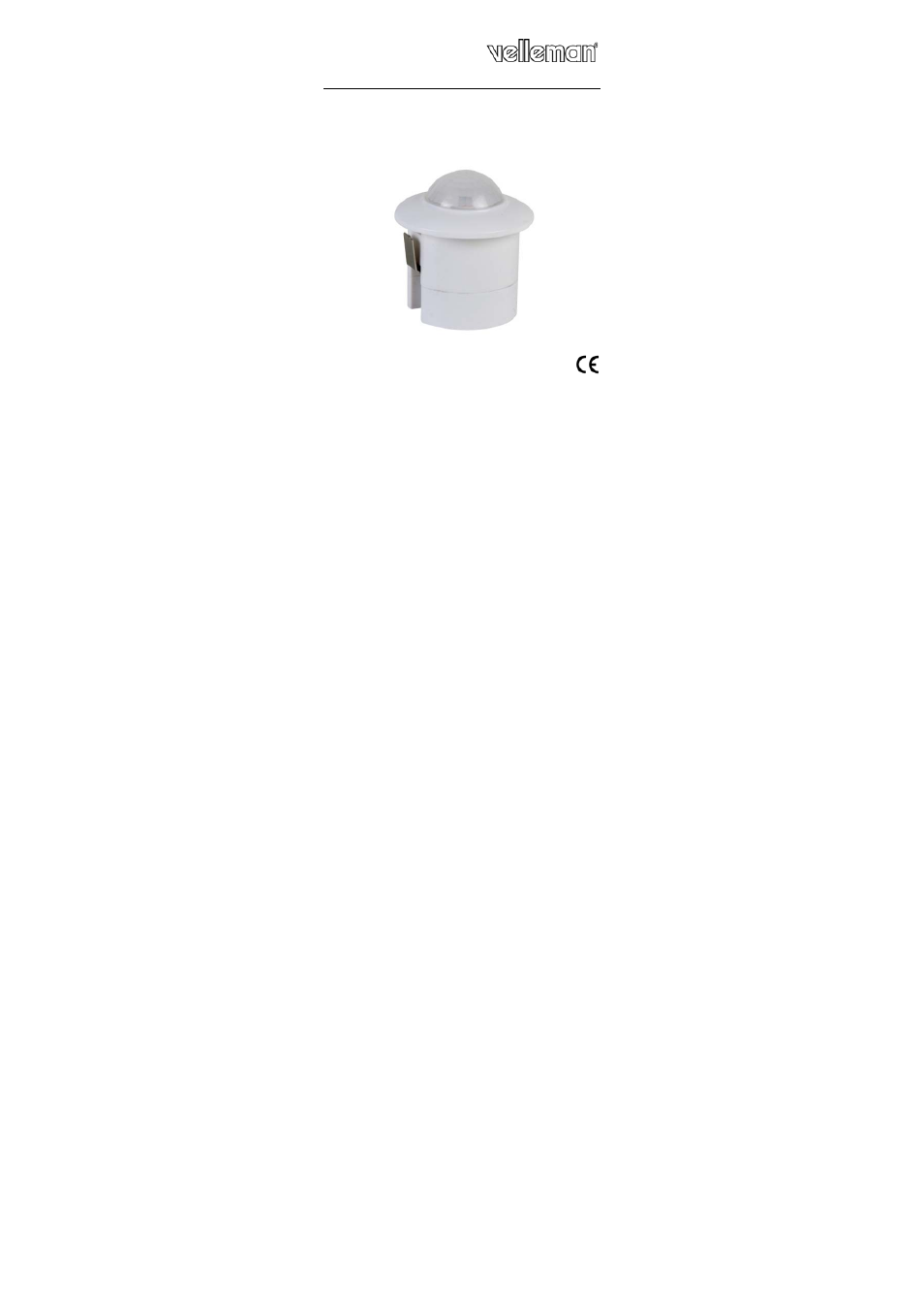 Velleman PIR40 User Manual | 31 pages