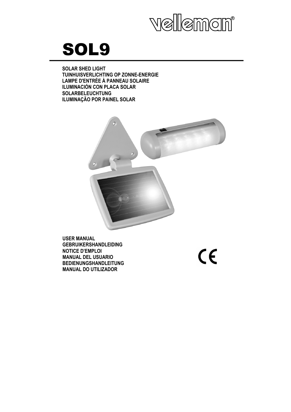 Velleman SOL9 User Manual | 14 pages