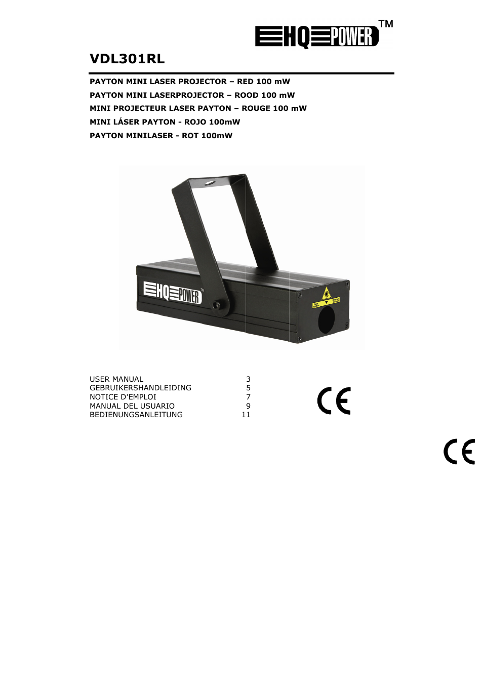 Velleman VDL301RL User Manual | 14 pages