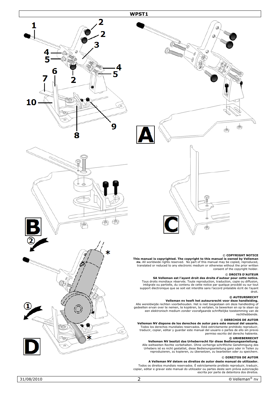Wpst1 | Velleman WPST1 User Manual | Page 2 / 17