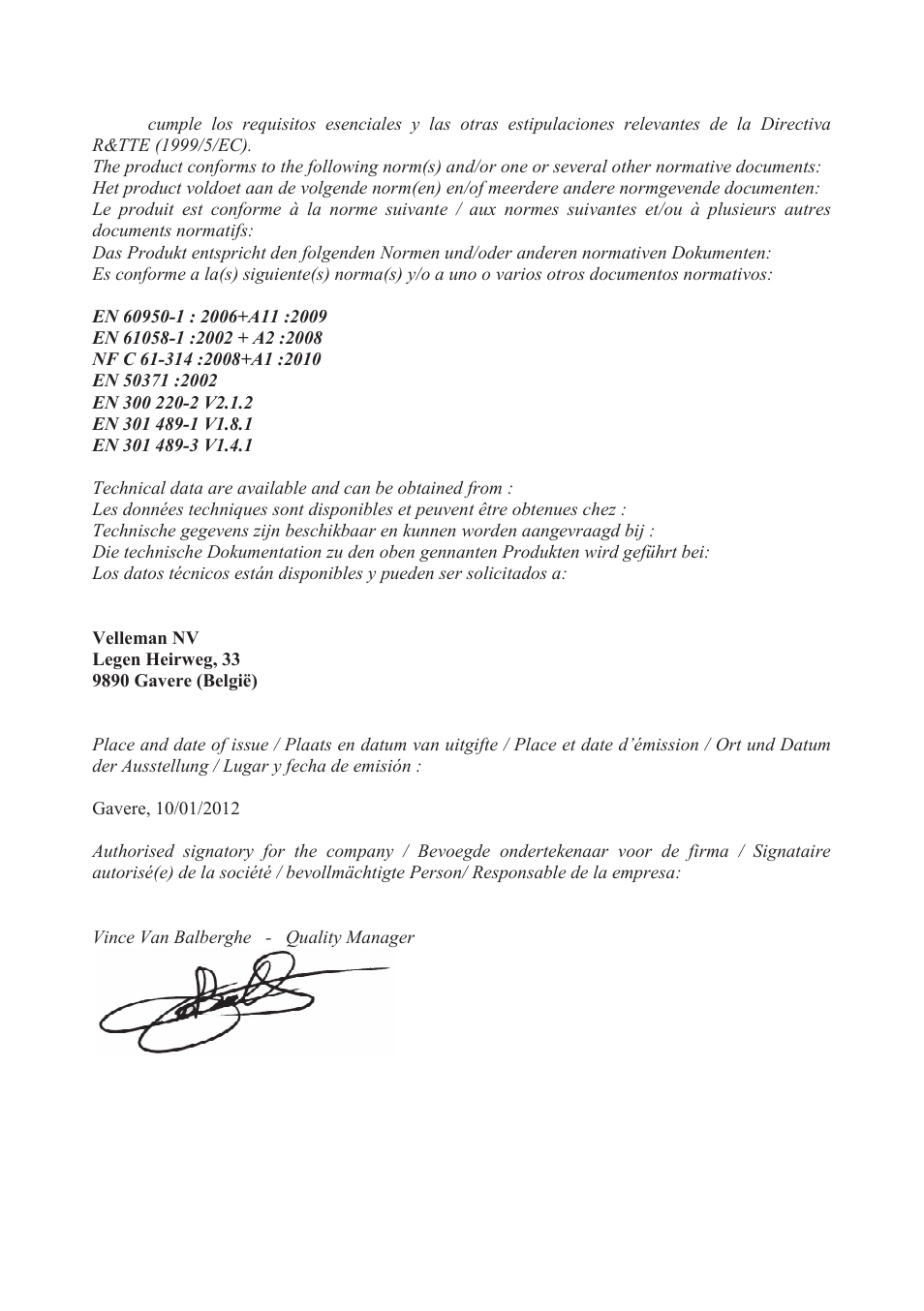 Velleman WRP4 User Manual | Page 15 / 15