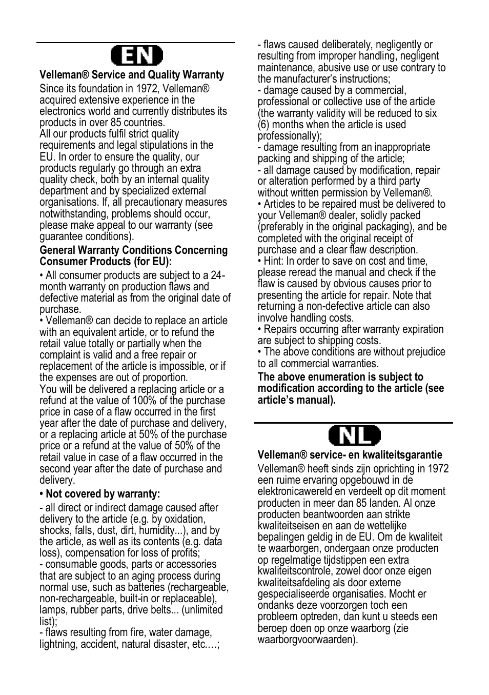 Velleman VDLLUF User Manual | Page 19 / 23