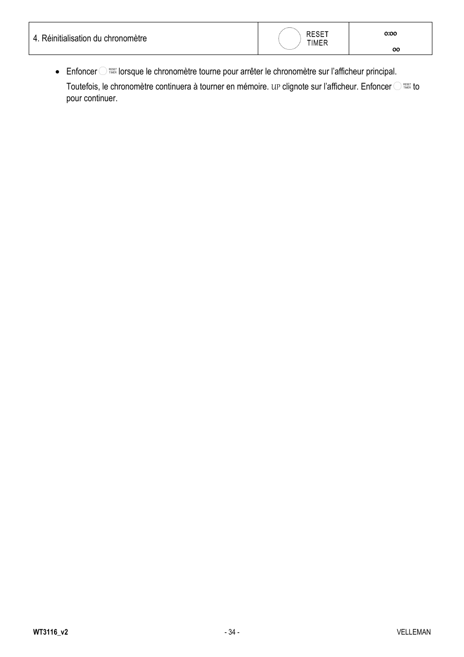 Velleman WT3116 User Manual | Page 34 / 78