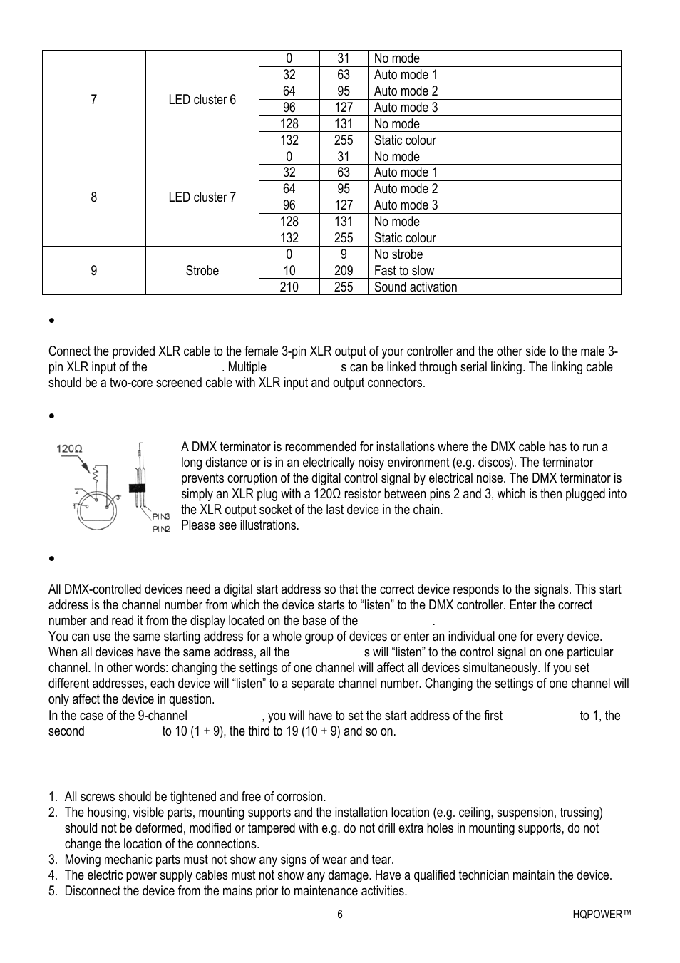 Velleman VDPL300MF4 User Manual | Page 6 / 32