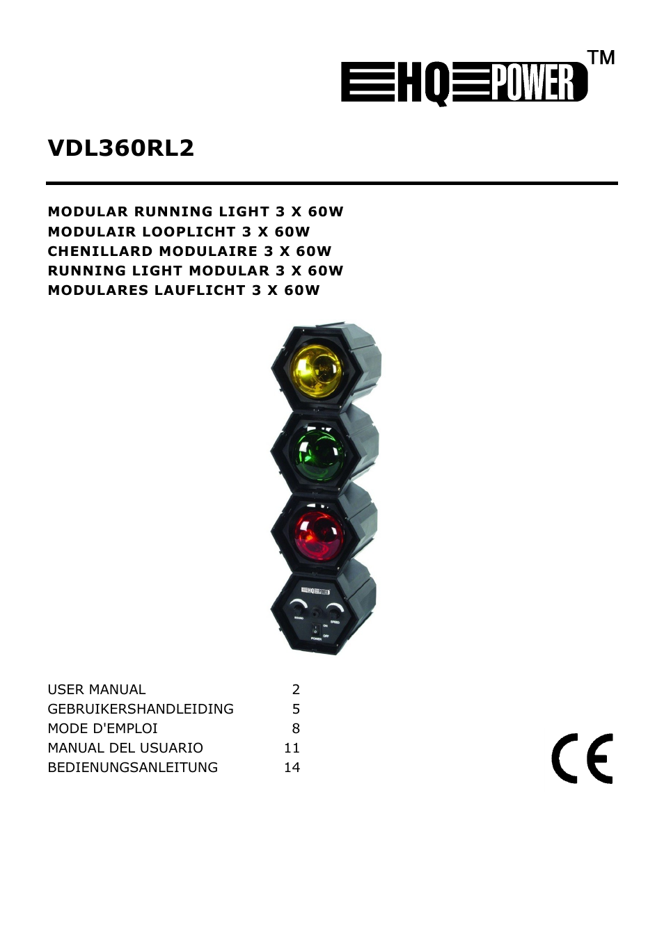 Velleman VDL360RL2 User Manual | 18 pages