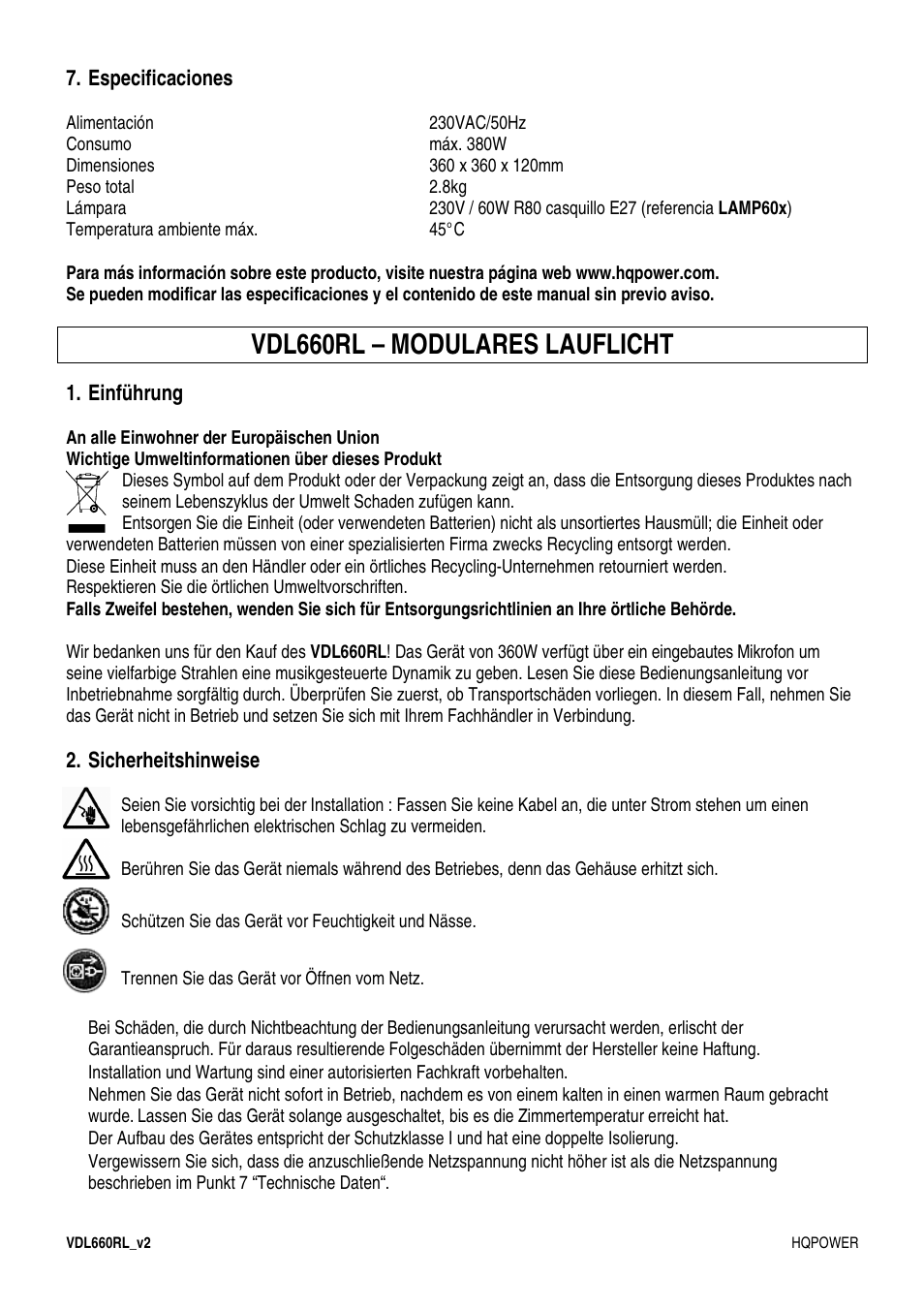 Vdl660rl – modulares lauflicht | Velleman VDL660RL User Manual | Page 13 / 15