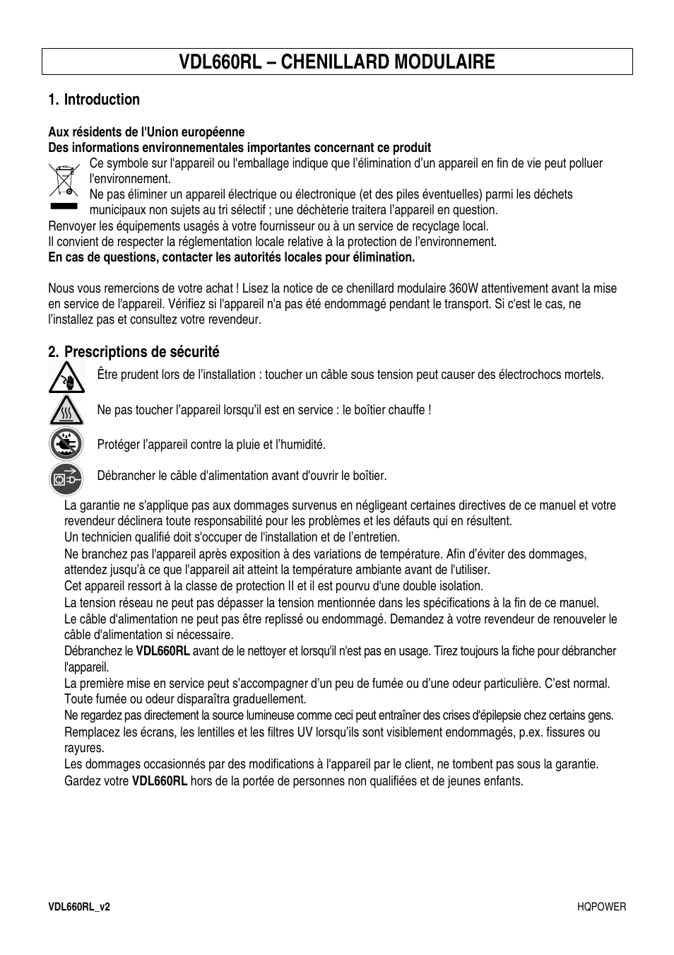 Vdl660rl – chenillard modulaire | Velleman VDL660RL User Manual | Page 8 / 15