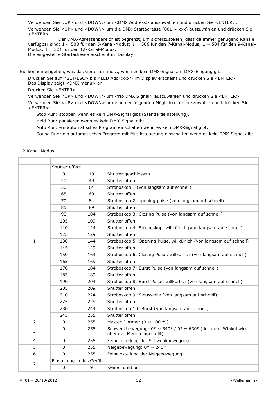 Velleman VDPL1803MHRGB User Manual | Page 52 / 57