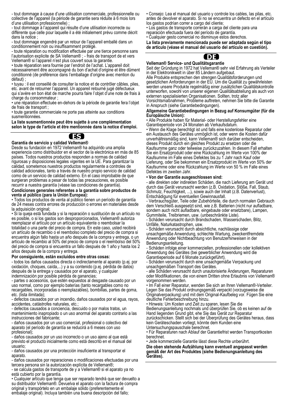 Velleman VTLLAMP5W User Manual | Page 17 / 18