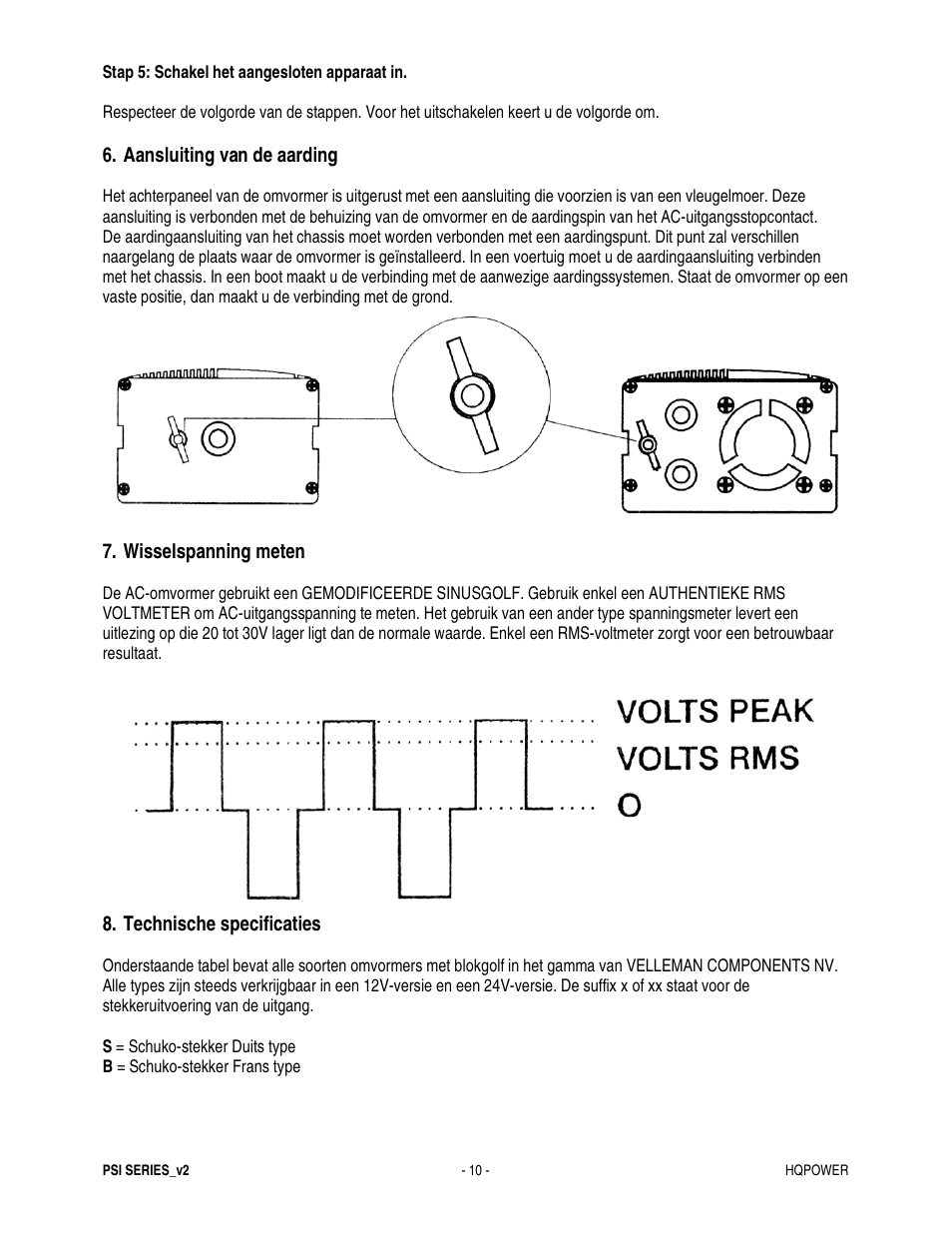 Velleman PSI600B User Manual | Page 10 / 29