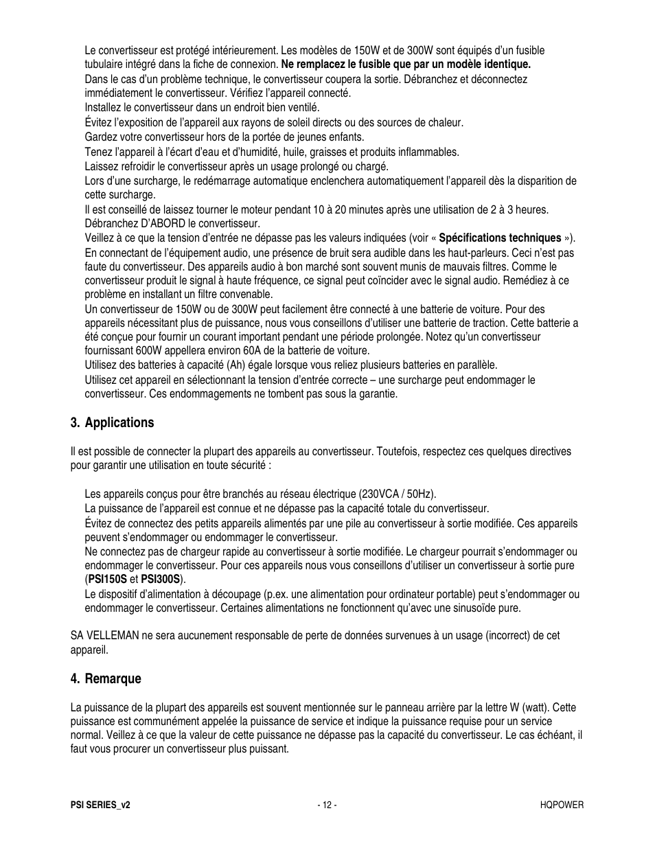 Velleman PSI600B User Manual | Page 12 / 29