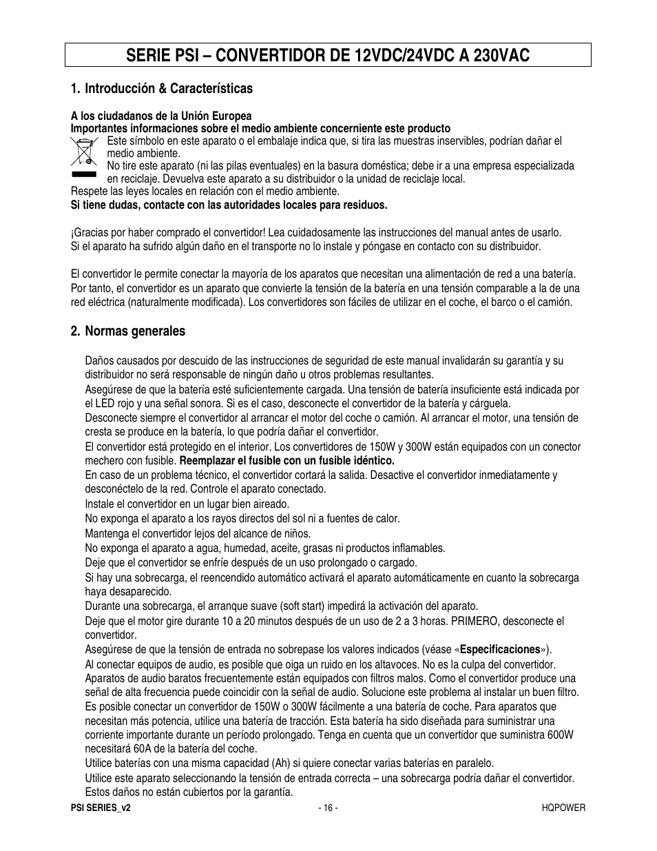 Velleman PSI600B User Manual | Page 16 / 29