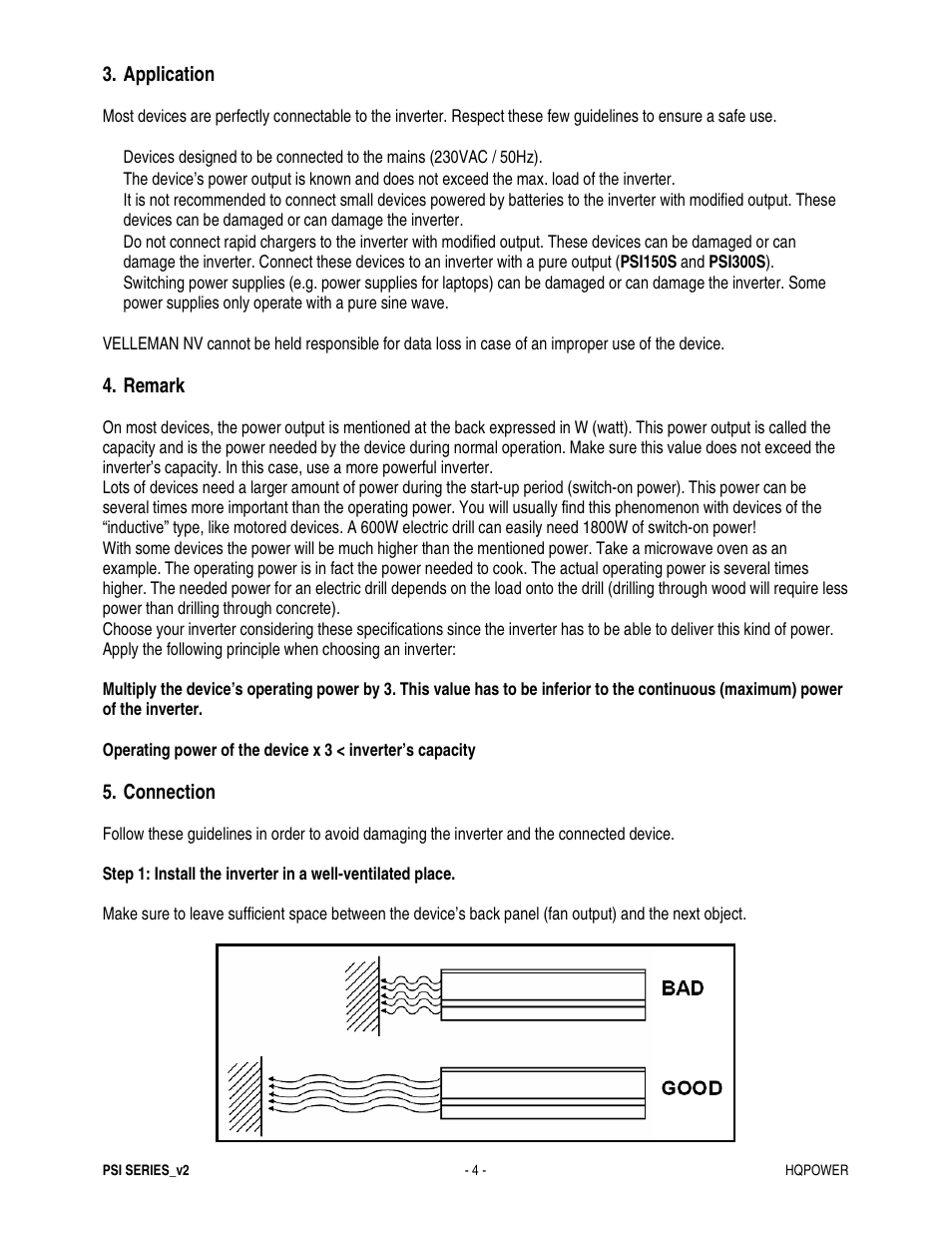 Velleman PSI600B User Manual | Page 4 / 29