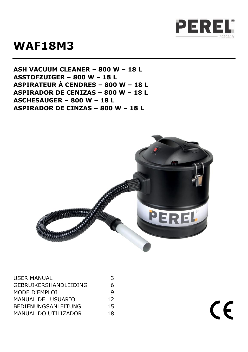Velleman WAF18M3 User Manual | 22 pages