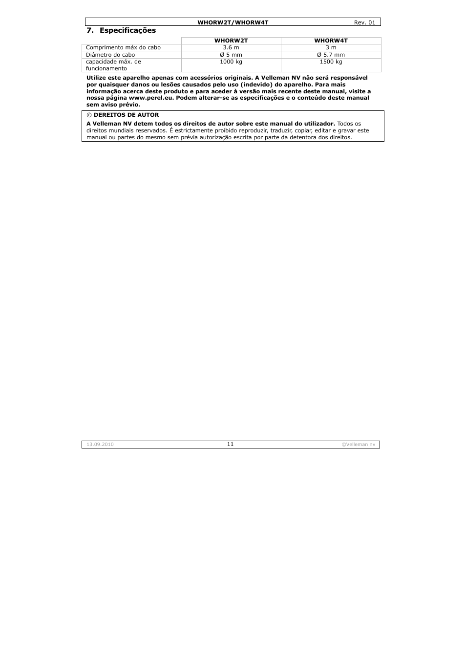 Velleman WHORW2T User Manual | Page 11 / 14