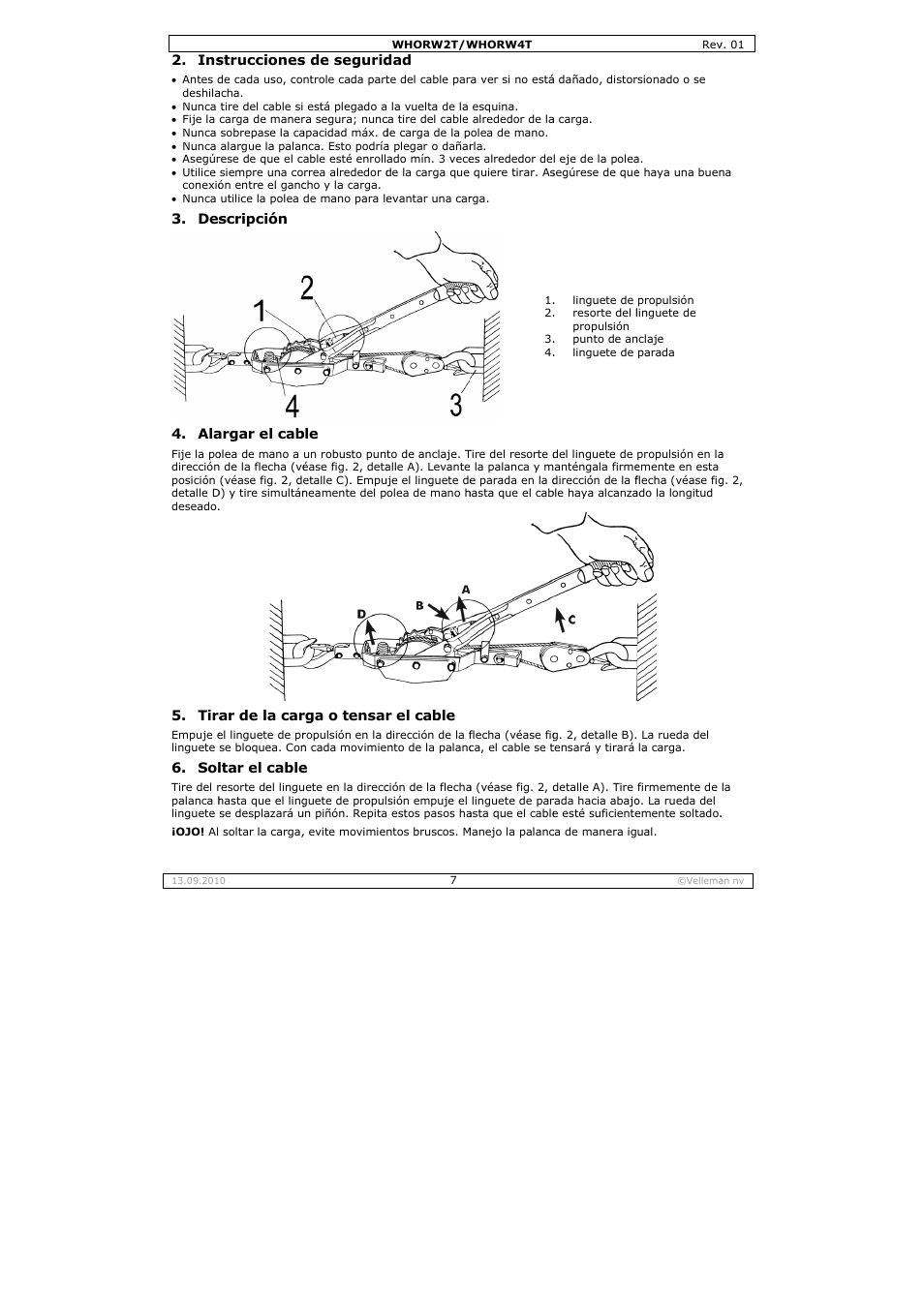 Velleman WHORW2T User Manual | Page 7 / 14