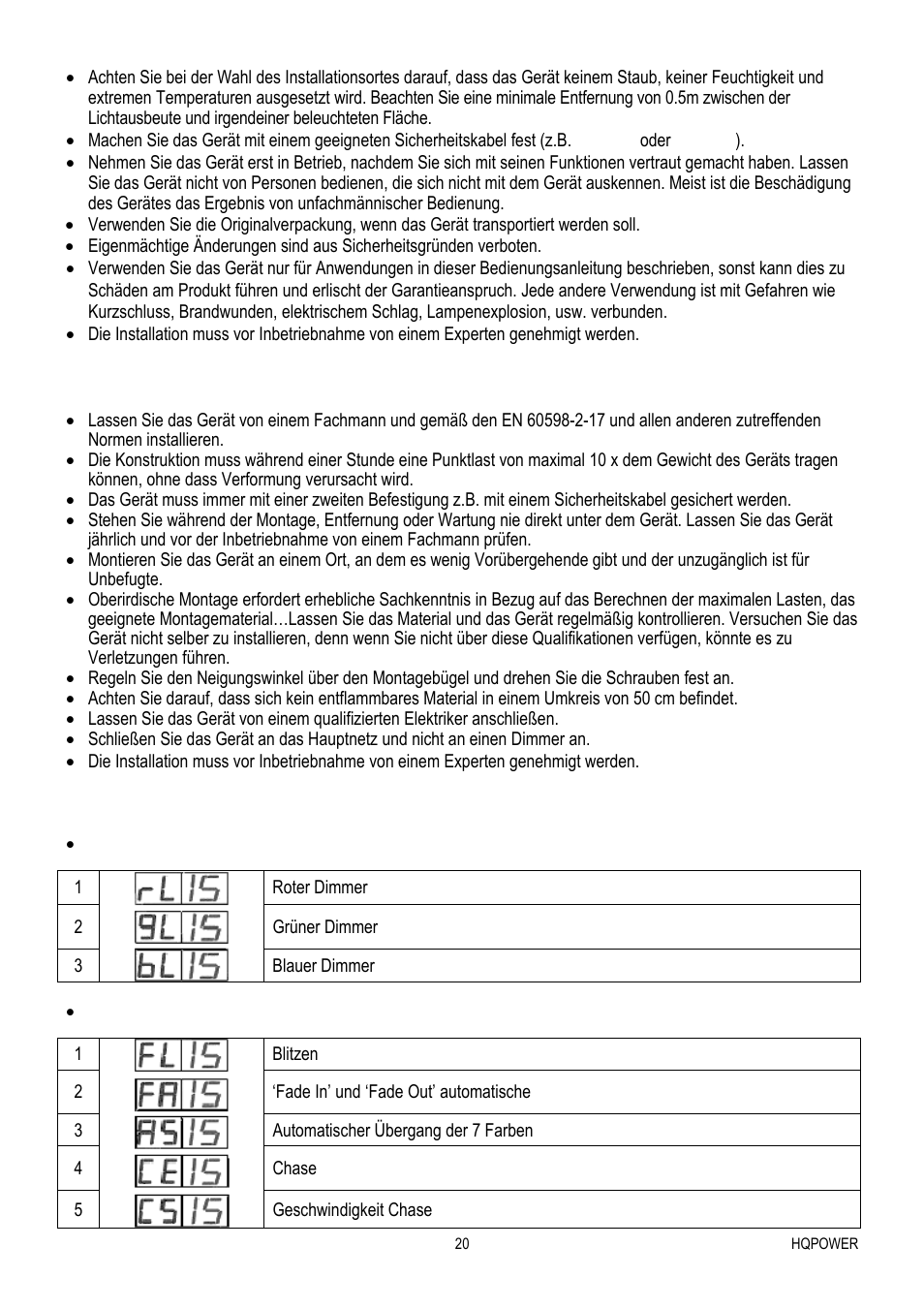 Das gerät montieren, Anwendung | Velleman VDPLOW3601 User Manual | Page 20 / 22