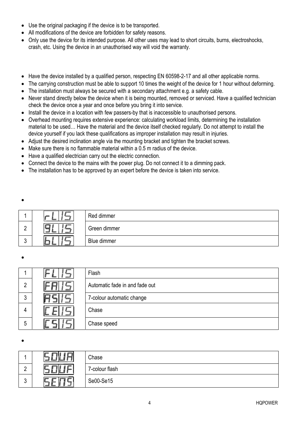 Velleman VDPLOW3601 User Manual | Page 4 / 22