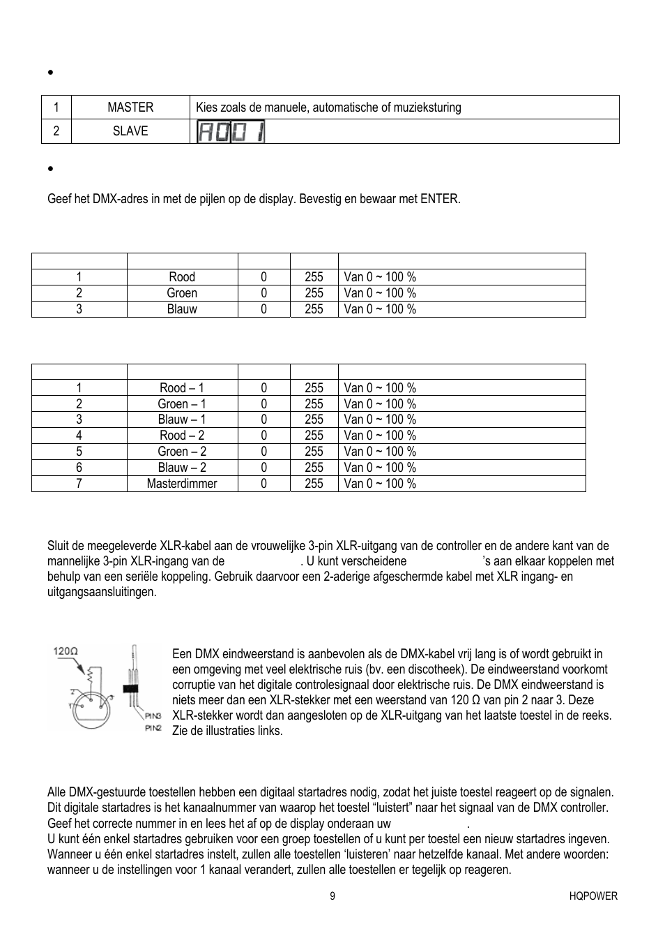 Velleman VDPLOW3601 User Manual | Page 9 / 22